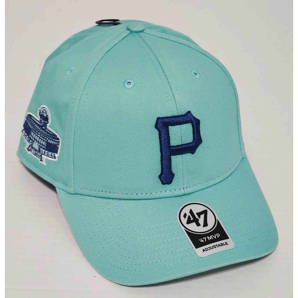 Pittsburgh Pirates WS Patch Hat Adult Mint Legend Sure Sho 47 Brand MVP Snapback
